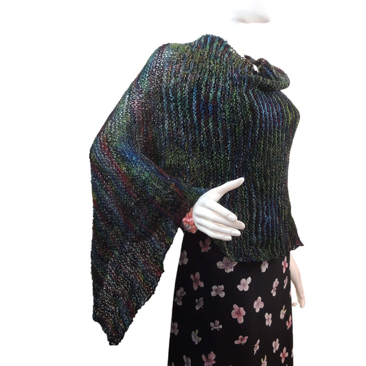 Funny Papers Poncho Knit Pattern by Jessie At Home
