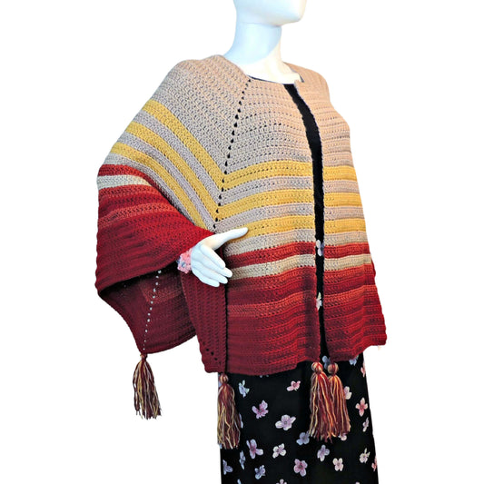Harvest Poncho Crochet Pattern by Jessie At Home